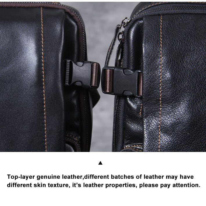 Men's Genuine Leather Backpack & Full Grain Daypack & Handmade