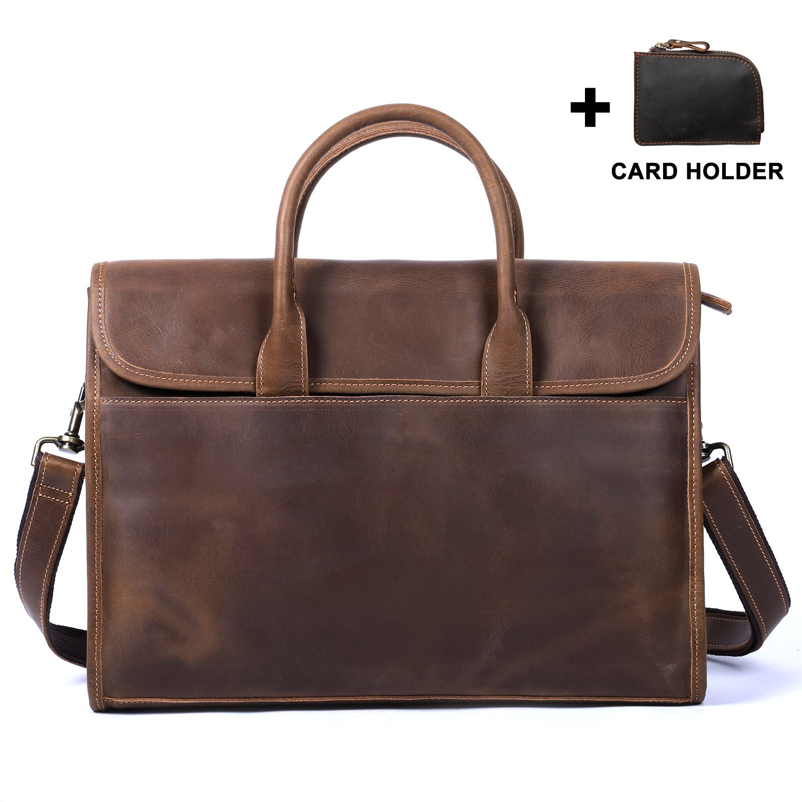 Vintage Genuine Leather Brifecase For Men