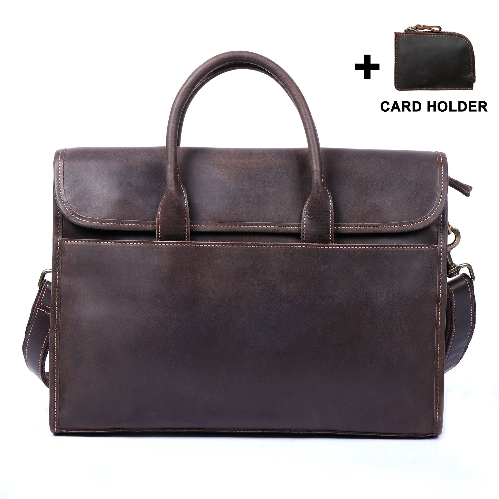 Vintage Genuine Leather Brifecase For Men