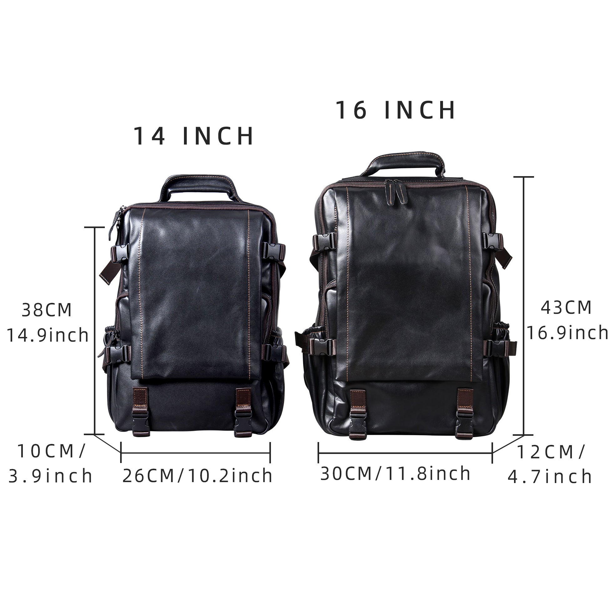 Men's Genuine Leather Backpack & Full Grain Daypack & Handmade